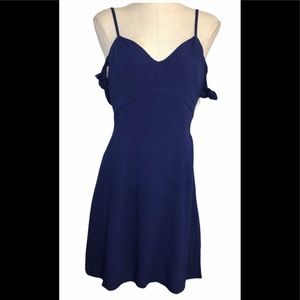 ASTR Cold Shoulder Spaghetti Strap Dress M